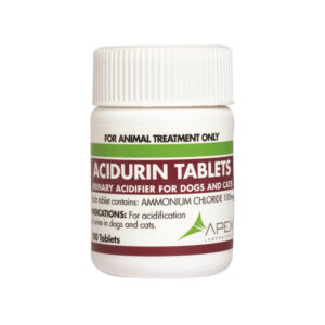 Acidurin Urinary Acidifer for Dogs and Cats - 100 Tablets