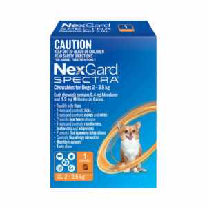 NexGard Spectra Orange Chew for Very Small Dogs (2-3.5kg) - Single