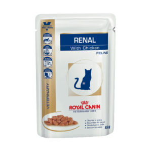 Royal Canin Vet Diet Feline Renal with Chicken 85g x 12 Pouches